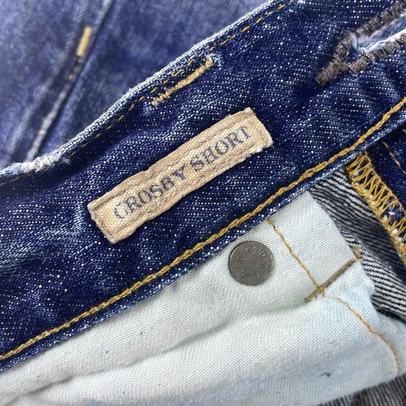 Polo Ralph Lauren Distressed Crosby Denim Shorts Size 25 Mid Rise Raw Hem cotton - Picture 8 of 14